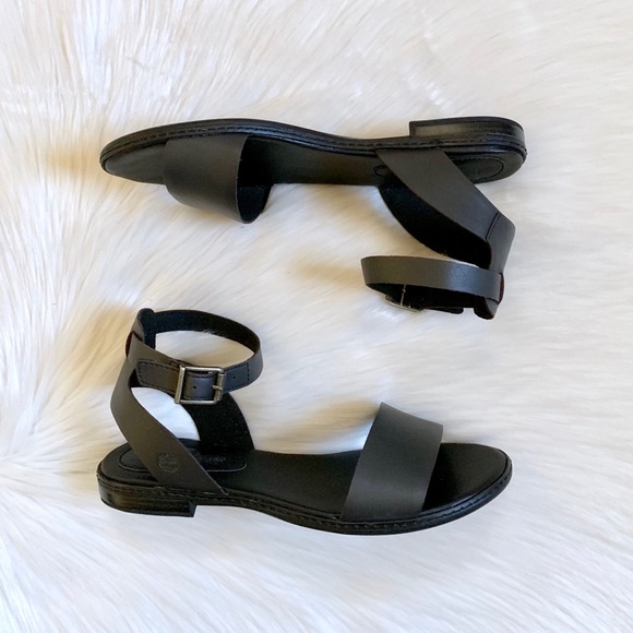 Timberland Cherrybrook Black Leather Sandals - Picture 5 of 7